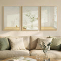 Framed Botanical Neutral 3 Piece Wall Art by Cuspin