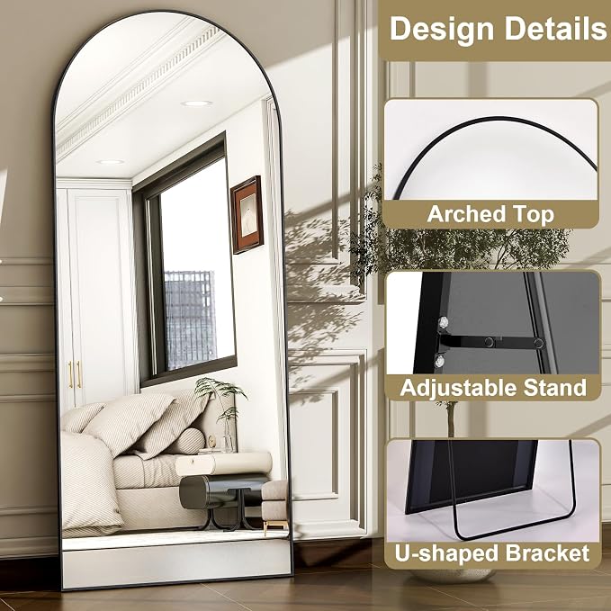 57" x 20" Arched Full Length Mirror - Image 7