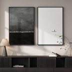 Framed Black and White Abstract Wall Art by Cuspin