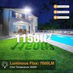 Onforu 75W Flood Lights Outdoor, 7000LM Brightness Security Lights Switch - Image 3