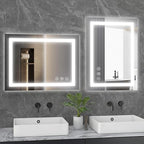 Sweetcrispy 24"x32" Smart Anti-Fog LED Bathroom Mirror - Image 2