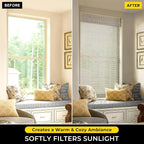 UNISHADES Cordless Bamboo Roman Shades - Image 2