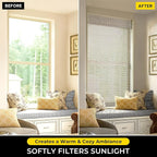 UNISHADES Cordless Bamboo Roman Shades - Image 2
