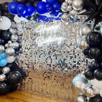 COKAOBE Silver Shimmer Wall Backdrop, Photo Backdrops - Image 6