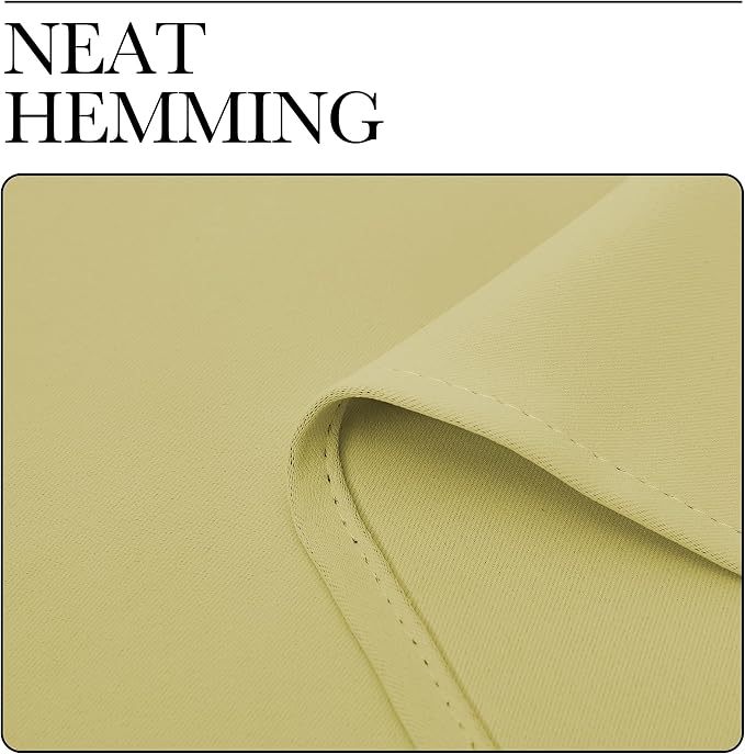 NICETOWN Living Room Curtains, Paler Yellow, 1 Pair, 70 x 84-inch, Home - Image 6