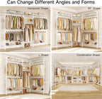ONBRILL H3 Plus Expandable Wall Mounted Closet System, 5.7FT-8.2FT Closet - Image 5