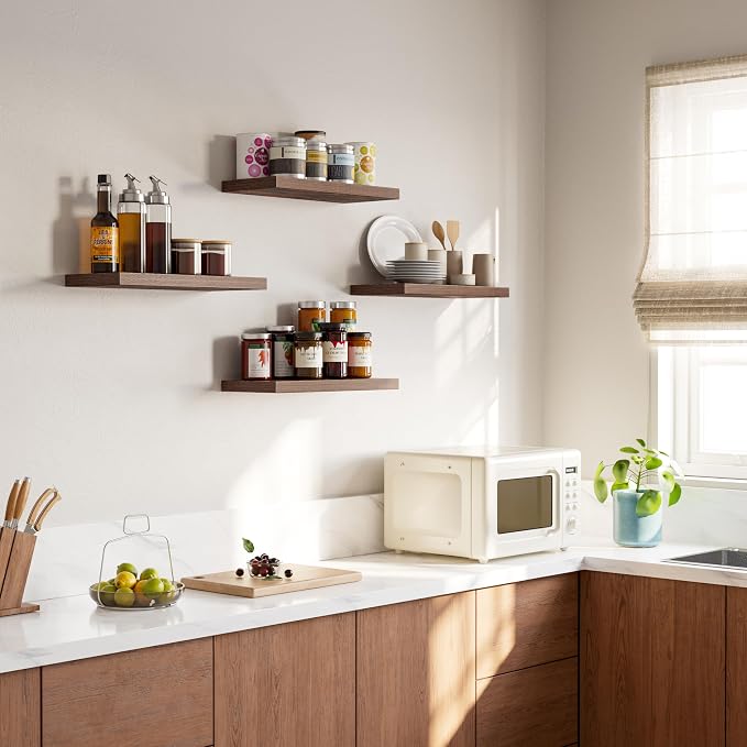 YUFLINX 16’’Rustic Brown Floating Shelves - Image 5