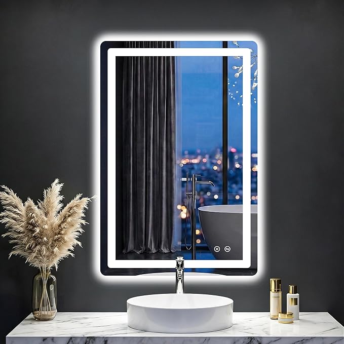 LED Bathroom Mirror with Lights by FICTOR