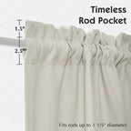 FMFUNCTEX 100% Blackout Valance Curtains - Image 5