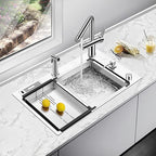 practicalWs Marble Paper Granite Gray/White Roll Kitchen Countertop Cabinet - Image 3