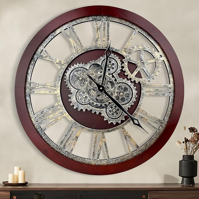 HOIBAI Large Wall Clock, 18 Inch Wall Clocks by HOIBAI