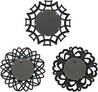 Retro Silver Mirrors for Wall Pack of 3. Round Mirrors. Decorative - Image 9