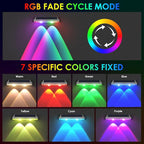 8 Pack Solar Fence Lights Outdoor - Image 2