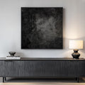 Framed Black Abstract Wall Art, Modern Canvas Prints Paintings Artwork by Cuspin