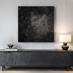 Framed Black Abstract Wall Art, Modern Canvas Prints Paintings Artwork by Cuspin