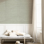 Simon&Siff Textured Grasscloth Peel and Stick Wallpaper 17.7"x394" Neutral Faux - Image 3