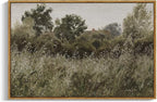 InSimSea Framed Canvas Wall Art, Countryside Field Modern Farmhouse Decor by InSimSeaArt