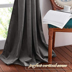 NICETOWN Living Room Grey Velvet Curtains, Sound and Sunlight Reducing Heavy - Image 7