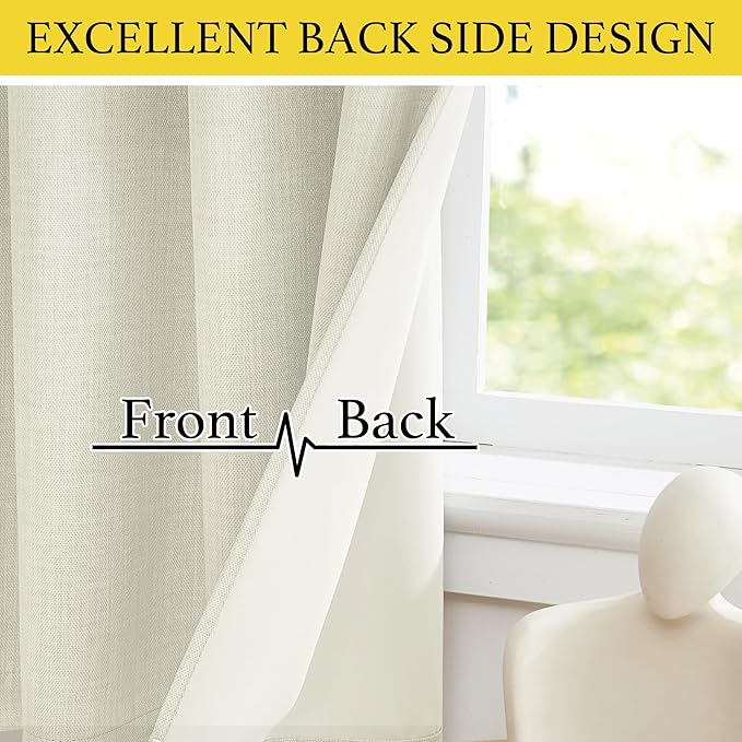 NICETOWN 30 Inch Length Curtain Valances, 2 Panels Blackout Thermal Insulating - Image 4