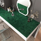 Wallercity 17.5''x236'' Green Self-Adhesive Velvet Flocking Liner Contact Paper - Image 3