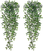 BLEUM CADE Fake Hanging Plants, Faux Mandala Vines Hanging Plant Greenery by BLEUMCADE