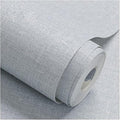 Fabric Peel and Stick Wallpaper Gray Faux Grasscloth Wall Paper Self-Adhesive by HellKitWallpaper