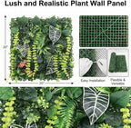 4 Pack 20"x20"Grass Wall Panels-Artificial Boxwood Panels - Image 2