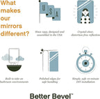 Better Bevel Frameless Rectangle Mirror - Image 4