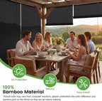 Bamboo Blinds, Custom Sizes Roller Shades - Image 4