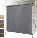 Shade&Beyond Outdoor Roller Shades 4' W x 8' H Cordless Patio Roll Up Blinds by ShadeBeyond
