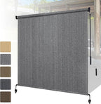 Shade&Beyond Outdoor Roller Shades 4' W x 8' H Cordless Patio Roll Up Blinds by ShadeBeyond