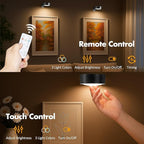 3Pcs Picture Lights for Wall Battery Operated, Magnetic Led Painting Light - Image 5