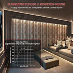 Large Acoustic Wall Panels 47.2"x23.6"x1.57"4-Pack, 3D DIY Wave Sound Proof - Image 4