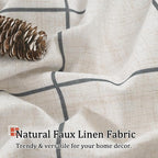 Lajode Plaid Curtains Pattern Printed 90 Inches Long - Image 5