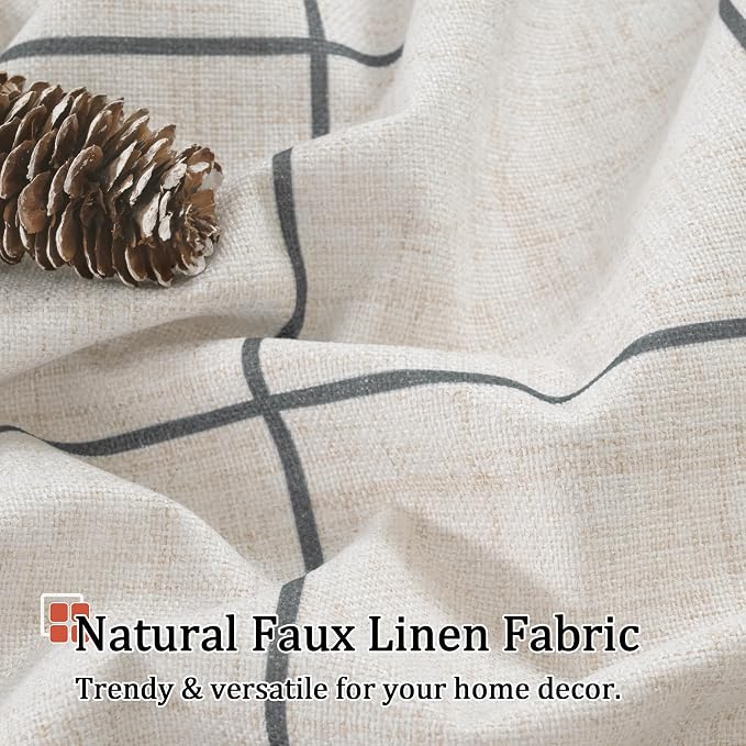 Lajode Plaid Patterned Curtains Thermal Insulated - Image 5