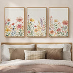 Framed Watercolor Floral Wall Art - Image 2