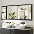 Briivue 72x32 Inch Black Bathroom Mirror by Briivuemodernmirrors