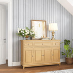 VEELIKE Light Grey Wood Slat Wall Panel Peel and Stick Wood Wall Panels - Image 4
