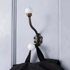 Indian Shelf Pack of 12 Heavy Duty Double Prong White Decorative Coat Hooks - Image 4
