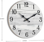 KECYET Wall Clock Battery Operated 16 Inch Large Gray Silent Non Ticking - Image 2