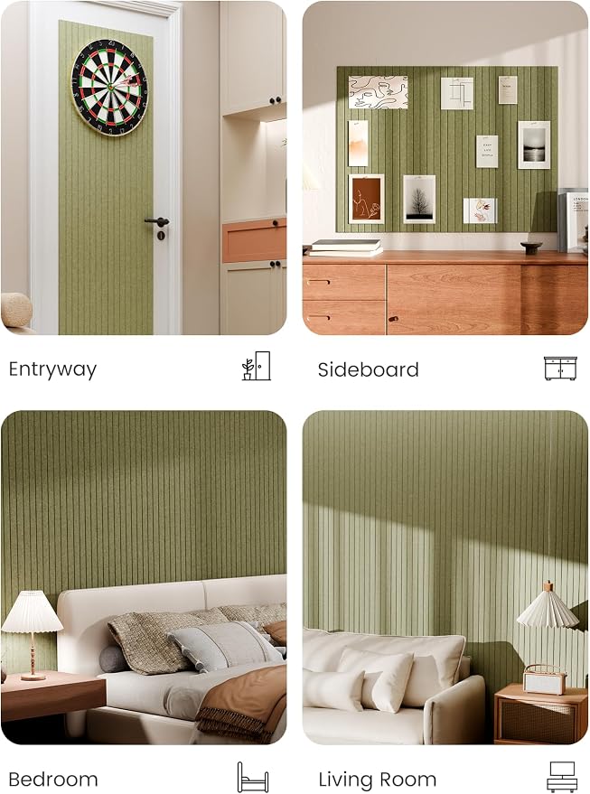 Bumusty Large Cork Board Alternative-48 x 36" Felt Bulletin Board Tiles - Image 5