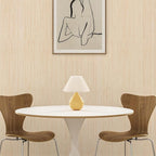 Beige Grasscloth Peel and Stick Wallpaper Texture Contact Paper A Set of 15.7" - Image 2