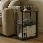 Furinno Turn-N-Tube Storage Shelves, 3-Tier Open Frame Book Shelf, Standing - Image 2