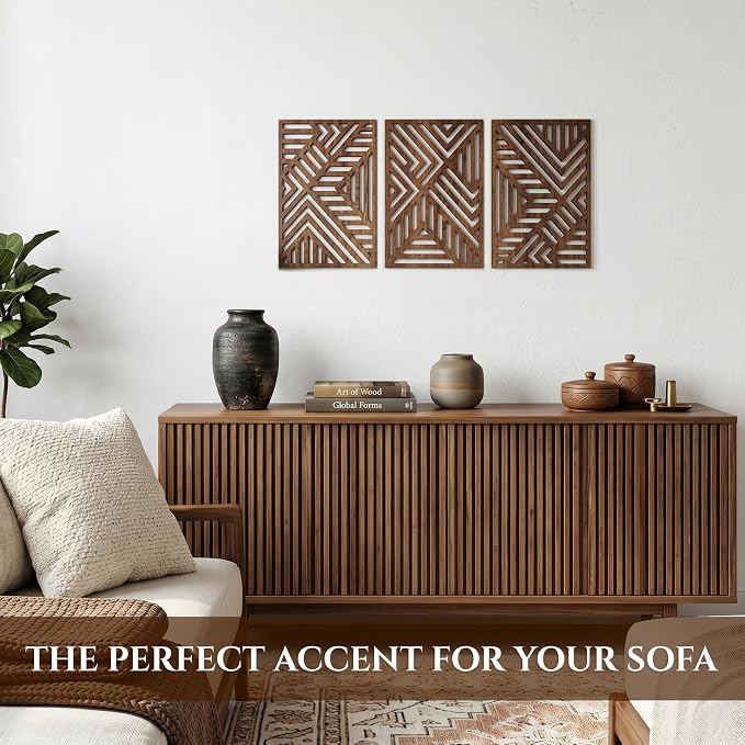 qmmp Modern Wooden Wall Sculptures - Image 3