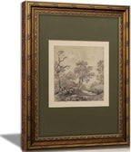 Vintage Gold Framed Wall Art Tree Forest Landscape Painting Canvas Prints Green by DQUCWDKVintagegoldframedwallart