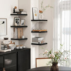 Square Floating Shelves for Wall 8"W x 8"D x 1.2"H, Small Engineered Wood Wall - Image 5