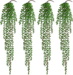 Waipfaru 4Pcs Artificial Hanging Plants, Fake Vines Fake Hanging Plants by Waipfaru