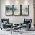 Large Framed Abstract Nature Landscape Wall Art - Image 8