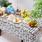 Chuangdi 2pcs 4.5 x 9 Feet Brick Wallpaper Peel and Stick Backdrop Tablecloth - Image 4