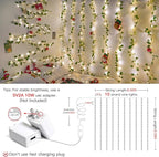 suddus Vines with Lights, 200 LED Fairy Lights with Vines, Pothos Curtain - Image 2